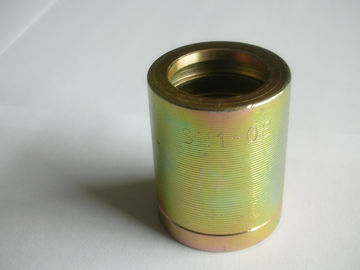 鋼鉄1SN油圧ホースのフェルールの付属品、めっきされる亜鉛が付いている油圧管のフェルール
