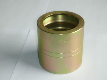 黄色い鋼鉄マルチスパイラルのホースR9-R9Rのための亜鉛によってめっきされる油圧ホースのフェルールの付属品