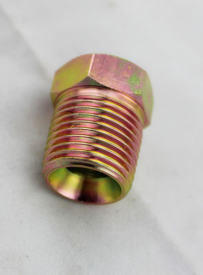 亜鉛は黄色い油圧NPTの糸のアダプター、油圧カップリングおよび付属品をめっきした